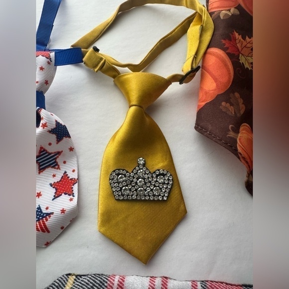 Small Dog Bandanas / Bowties Accessories Set of 8 - Picture 5 of 7